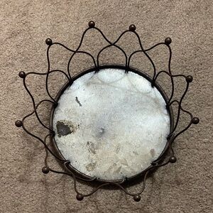 Rustic Metal Wall Decor with Silver Center